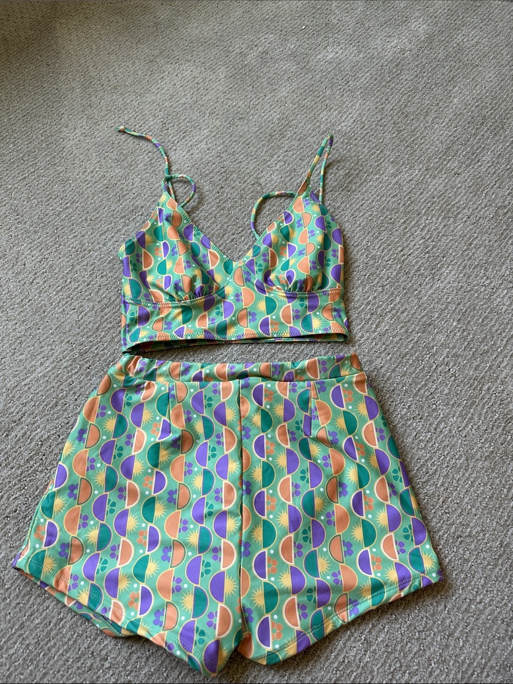 Inner relm swim short bottoms and bikini top